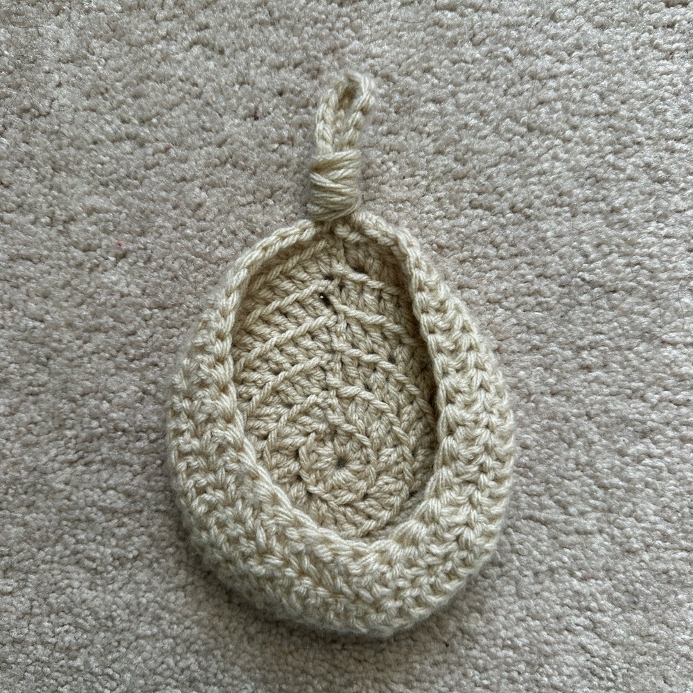 Handmade Crochet Basket Plant Holder